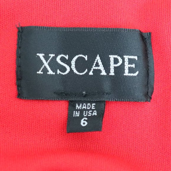 Red Fitted Cocktail Dress with Sparkles | 086 - Picture 4 of 4